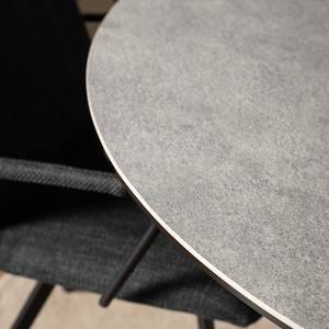 Esstisch Holcot rund Keramik / Metall - Beton Dekor