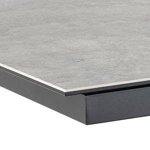 Uitschuifbare eettafel Holcot Concrete look - 168 x 90 cm