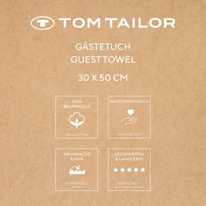 Gästehandtuch Tom Tailor 6er-Set Baumwolle - 30 x 50 cm - Hellblau