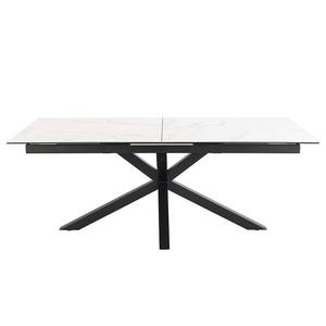 Table extensible Holcot Imitation marbre blanc - 200 x 100 cm