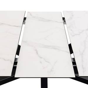 Table extensible Holcot Imitation marbre blanc - 200 x 100 cm