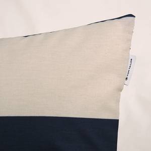 Renforce-Bettwäsche Tom Tailor Baumwolle - Creme / Marineblau - 155 x 220 cm