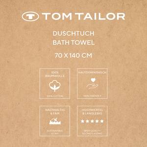 Duschtuch Tom Tailor Baumwolle - 70 x 140 cm - Beige