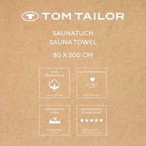 Badetuch Tom Tailor Baumwolle - 80 x 200 cm - Beige