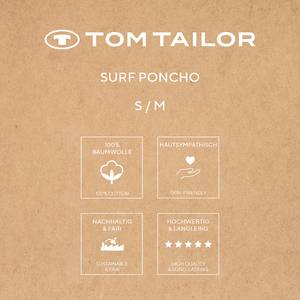 Surf Poncho Tom Tailor Baumwolle - L/XL - Marineblau - 76 x 110 cm