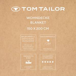 Tagesdecke Jacquard Tom Tailor Baumwolle / Polyester - Grau