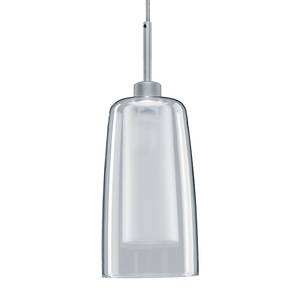 Hanglamp Urail Arido aluminium/gesatineerd glas - zilver - 1 lichtbron