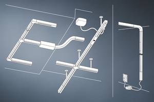 Pendelleuchte Urail Arido Aluminium / Satiniertes Glas - Silber - 1-flammig