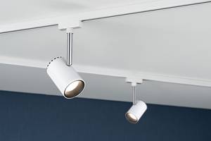 Plafonnier Urail spot Shine Aluminium - Blanc - 1 ampoule