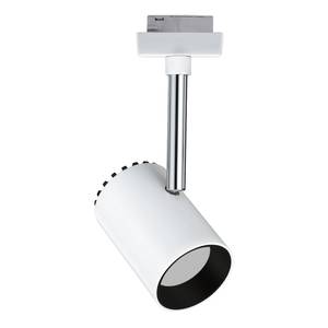 Plafondlamp Urail Spot Shine aluminium - wit - 1 lichtbron