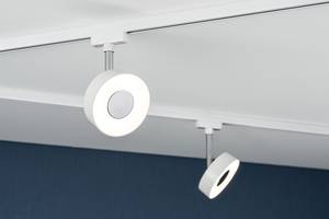 Plafonnier Urail spot cercle Aluminium - Blanc - non