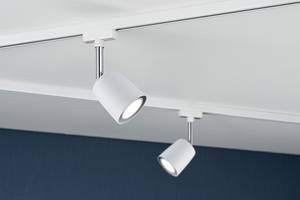 Plafondlamp Urail Spot Cover aluminium - 1 lichtbron - Wit/chroomkleurig