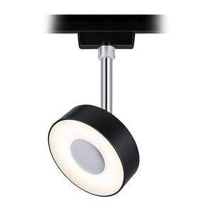 Plafondlamp Urail Spot Circle aluminium - 1 lichtbron - Zwart - ja