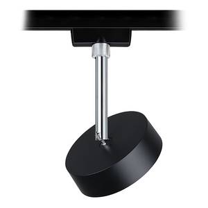 Plafonnier Urail spot cercle Aluminium - 1 ampoule - Noir - oui