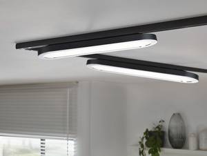 Lampada da soffitto Urail Panel Loop Alluminio - Nero