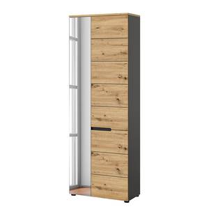 Garderobenschrank Gaipai Eiche Artisan Dekor / Anthrazit