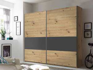 Zweefdeurkast Enoku Artisan eikenhouten look - Breedte: 240 cm - Classic