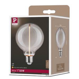 Lampadina LED Floating Shine G95 Vetro trasparente - Grigio