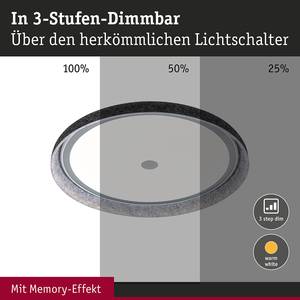 LED-Deckenleuchte Zarina Aluminium / Filz - Anthrazit - 1-flammig