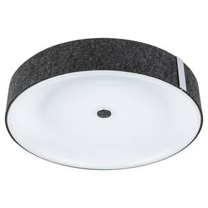 Plafonnier LED Malika Aluminium / Matière plastique - Anthracite - 1 ampoule