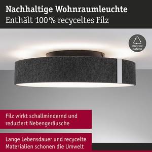 LED-plafondlamp Malika aluminium/kunststof - antracietkleurig - 1 lichtbron