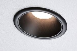 Inbouwlamp Cole Coin aluminium/kunststof - Zwart - Set van 3