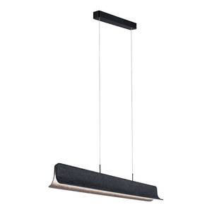 LED-hanglamp Noyan aluminium/vilt - antracietkleurig - 1 lichtbron