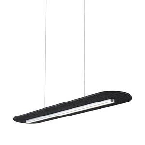 LED-hanglamp Tulga aluminium/vilt - antracietkleurig - 1 lichtbron