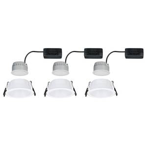 Lampada a incasso Cole Coin Alluminio / Materiale plastico - Bianco - Set da 3