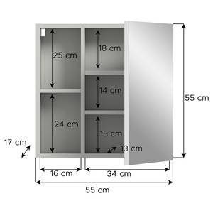 Spiegelschrank Cropp Typ B Grau