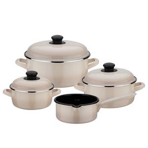 Set kookpannen Shadow 7-delig staal - Beige