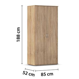 Drehtürenschrank Twin Eiche Sonoma Dekor - Breite: 85 cm