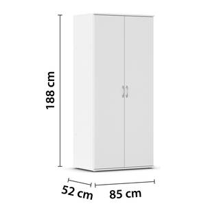 Drehtürenschrank Twin Alpinweiß - Breite: 85 cm