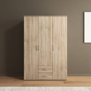 Drehtürenschrank Twin Eiche Sonoma Dekor - Breite: 127 cm