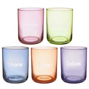 Trinkglas COLORATA Salute 6er-Set Glas - Lila