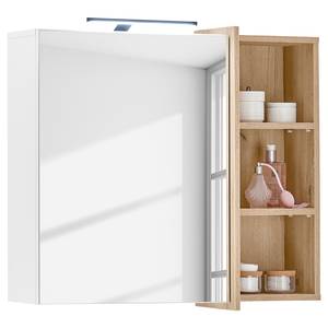 Set di 4 mobili da bagno Peawa Bianco opaco / Rovere