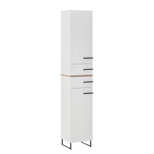 Set di 4 mobili da bagno Peawa Bianco opaco / Rovere