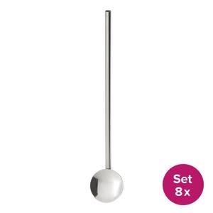 Trinklöffel SIP & SPOON 8er-Set Edelstahl - Silber