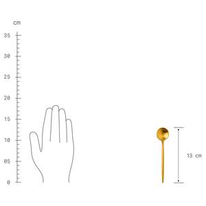 Besteck-Set STILETTO 20-teilig matt Edelstahl, matt - Gold