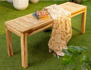 Sitzbank Biaro Teakholz Massiv - Natur - Breite: 120 cm