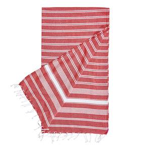 Set di 5 teli da mare SURFSIDE Cotone - Rosso