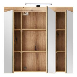 Beleuchteter Spiegelschrank Nison Eiche Dekor - Breite: 80 cm