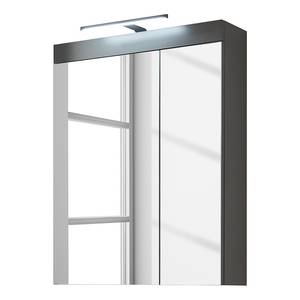 Beleuchteter Spiegelschrank Nison Graphit - Breite: 60 cm