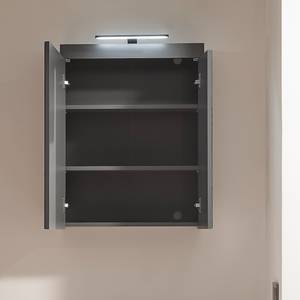 Beleuchteter Spiegelschrank Nison Graphit - Breite: 60 cm