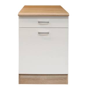 Onderkast Bendoc mat wit/Sonoma eikenhouten look - Breedte: 50 cm