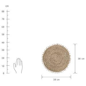 Platzset REEF 6er-Set Pandanus / Muschel - Natur