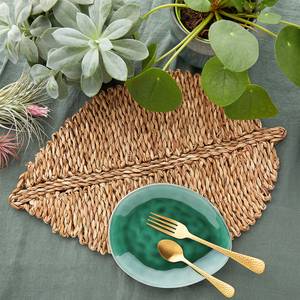 Platzset LEAF 6er-Set Seegras / Jute - Natur