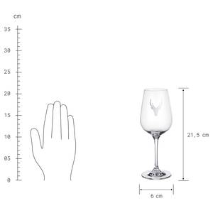 Wijnglas MOUNTAIN LOVE set van 6 glas - transparant