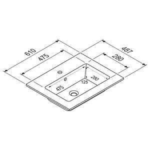 Badezimmerset MYBA XVII (4-teilig) Inklusive Beleuchtung - Matt Schwarz - Breite: 120 cm