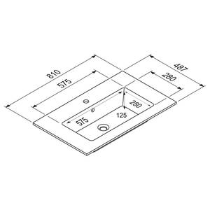 Badezimmerset MYBA XVI (4-teilig) Inklusive Beleuchtung - Matt Schwarz - Breite: 140 cm